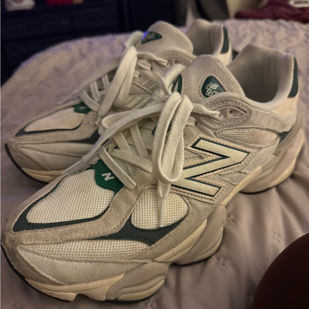 New Balance 9060s Green and White Limited Edition